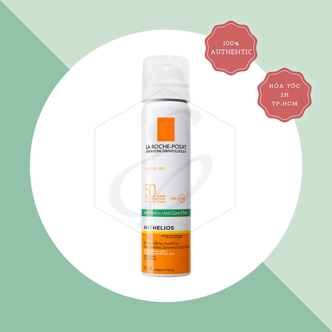 Xịt Chống Nắng La Roche-Posay Anthelios Anti-brillance / Anti-Glanz Effeekt SPF50 - 75ml